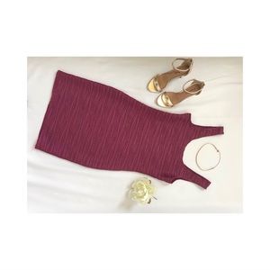 Rose/ Burgundy Bodycon Dress